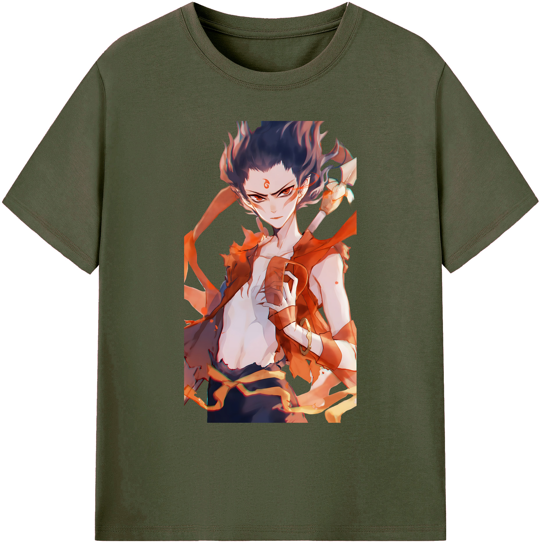 （画像用） Ne Zha 2 ナタ 魔童の大暴れ 綿100％ メンズ半袖Tシャツ｜肌触りやわらか＆通気性